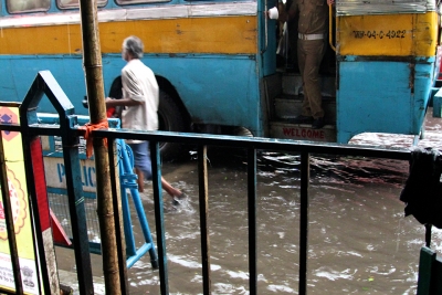 Flooded streets